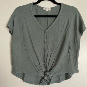 Pink Rose Knit Crop Top